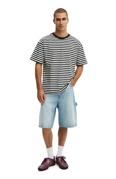 Cotton On Box Fit Plain T-shirt In Black