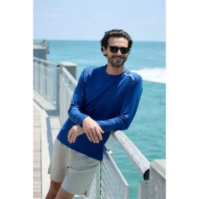 Bloquv Long Sleeve Jet Tee In Blue