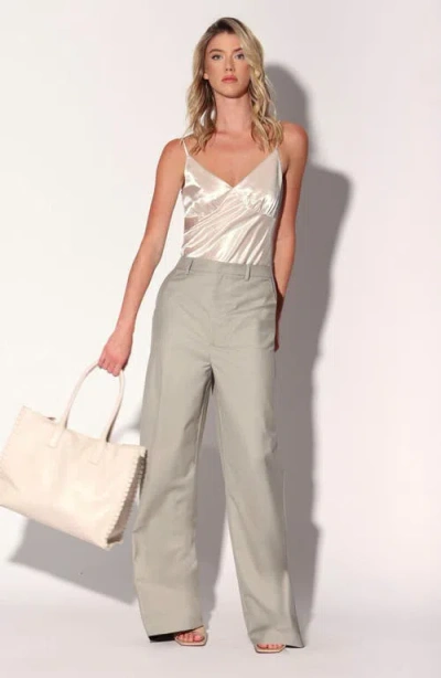 Walter Baker Casper Wide Leg Trousers In Gray