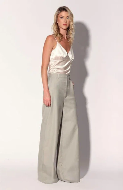 Walter Baker Casper Wide Leg Trousers In Gray