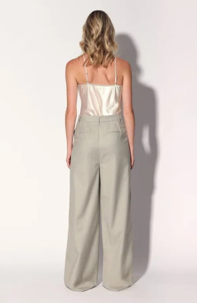 Walter Baker Casper Wide Leg Trousers In Gray