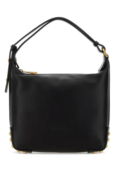 Tod's Metal Dots Mini Leather Shoulder Bag In Black