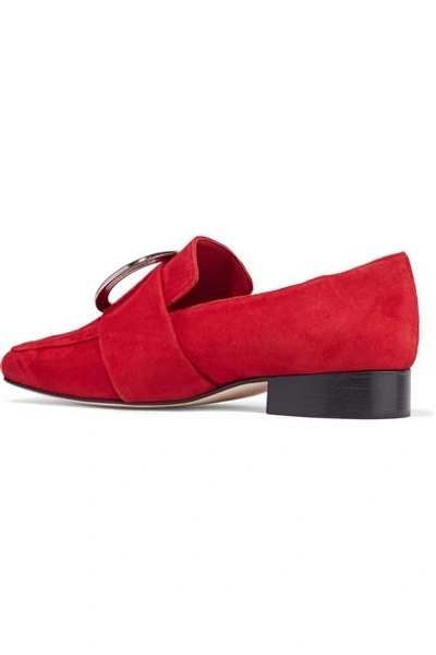 Shop Dorateymur Harput Embellished Suede Loafers