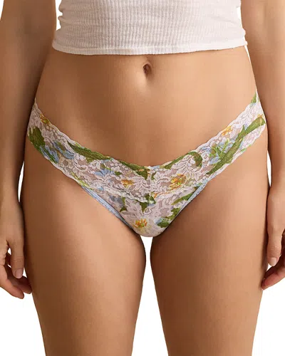 Hanky Panky Printed Signature Lace Original Rise Thong In Multi