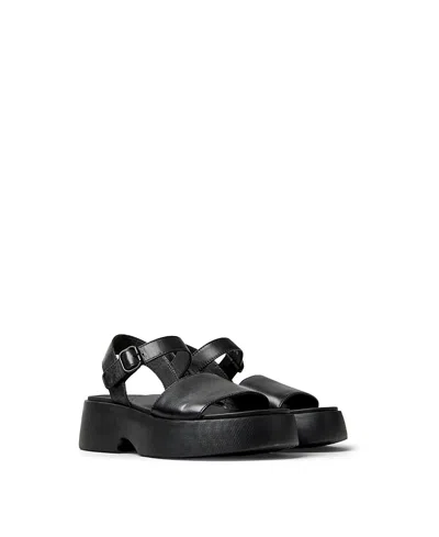 Camper Woman Sandals Black Size 5 Leather