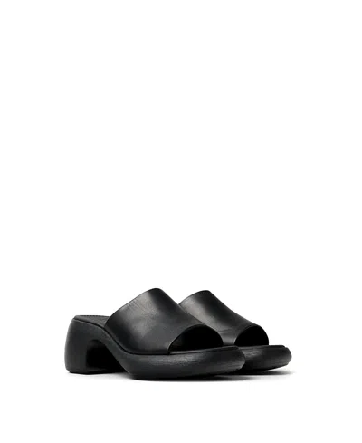 Camper Thelma Platform Slide Sandal In Black
