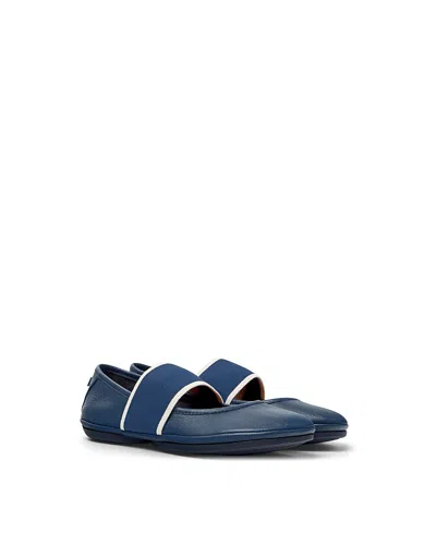 Camper Right Nina Elastic Ballet Flats In Blue