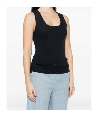 P.a.r.o.s.h Geripptes Top In Black