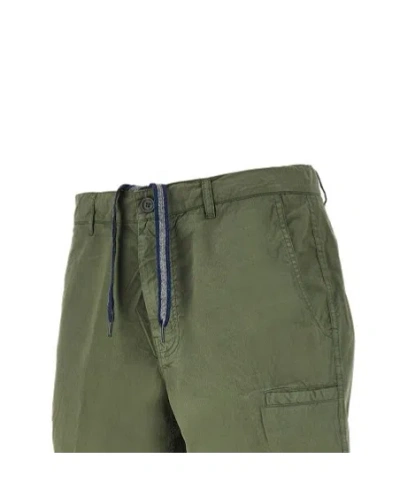 Aspesi Drawstring Bermuda Shorts In Green