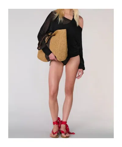 P.a.r.o.s.h Long-sleeve T-shirt In Black