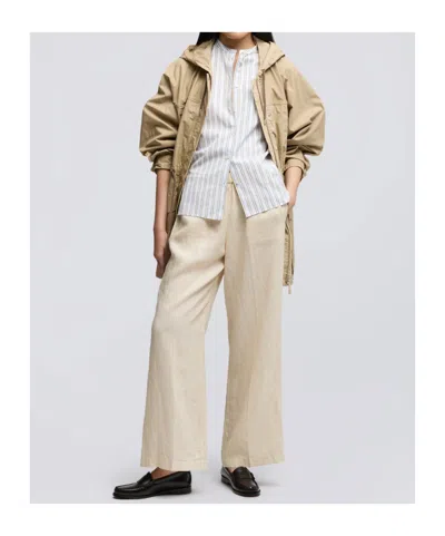 Aspesi Cotton Poplin Shirt With Mandarin Collar In Gray