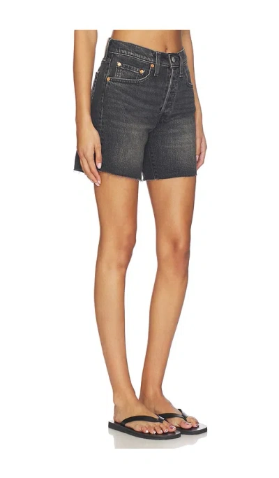 Levi's 501 Mid-thigh High Rise Straight Fit Denim Shorts In Case Close
