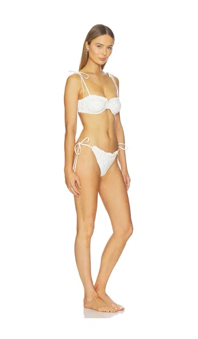Loveshackfancy Lilabelle Bikini Set In White