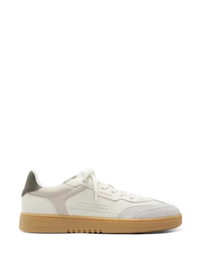 Axel Arigato Dice T-toe White Low Top Sneakers With Logo Patch On The Tongue And Logo Lettering On The Rear In Le