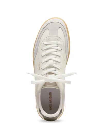 Axel Arigato Dice T-toe White Low Top Sneakers With Logo Patch On The Tongue And Logo Lettering On The Rear In Le