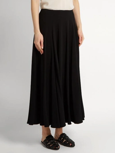 The Row Dia A-line Maxi Skirt, Black | ModeSens