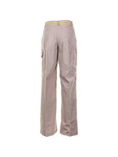 Aspesi Sand Trousers With Drawstring In Pink