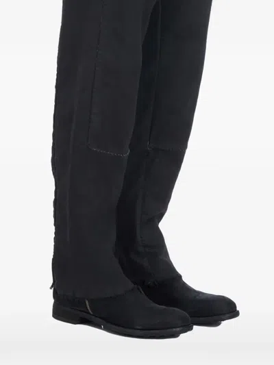 Masnada Distressed-effect Trousers In Black