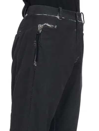Masnada Distressed-effect Trousers In Black