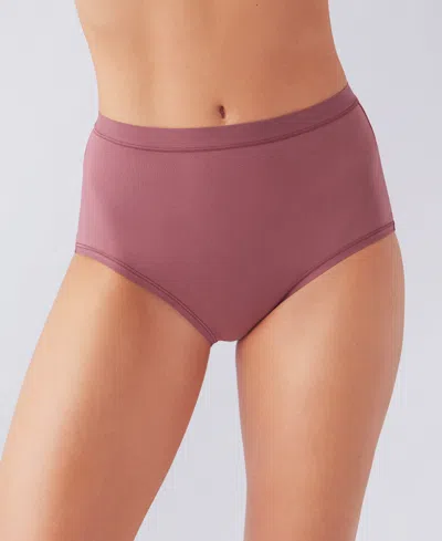 Wacoal Understated Cotton Blend Briefs In Brown