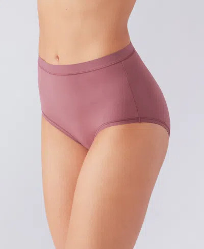 Wacoal Understated Cotton Blend Briefs In Brown