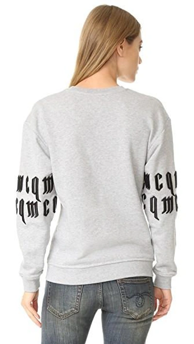 Shop Mcq By Alexander Mcqueen Mcq - Alexander Mcqueen Classic Mcq Sweatshirt In Grey Melange