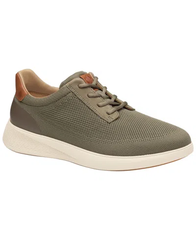 Johnston & Murphy Ackerson Knit Plain Toe Sneaker In Brown