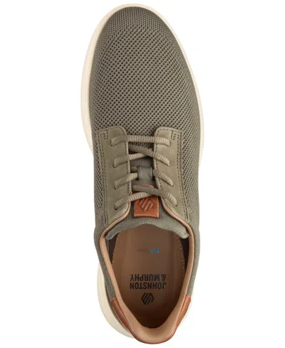Johnston & Murphy Ackerson Knit Plain Toe Sneaker In Brown