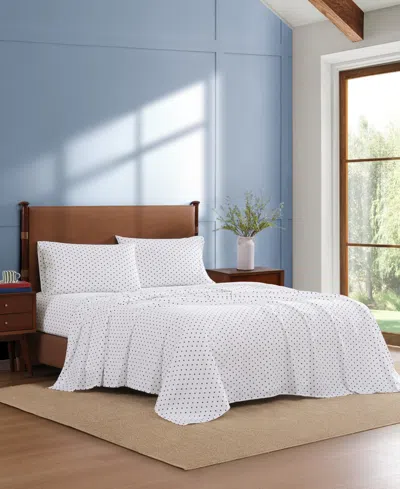 Tommy Hilfiger Printed 200-thread Count Cotton Percale 4-pc. Sheet Set, Full In Multi