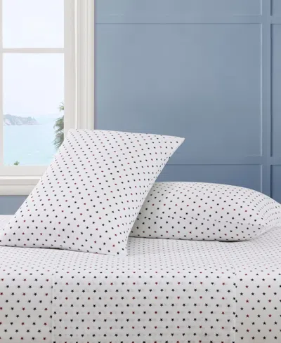 Tommy Hilfiger Printed 200-thread Count Cotton Percale 4-pc. Sheet Set, Full In Multi