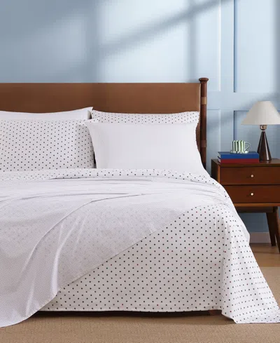 Tommy Hilfiger Printed 200-thread Count Cotton Percale 4-pc. Sheet Set, Queen In Multi