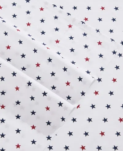 Tommy Hilfiger Printed 200-thread Count Cotton Percale 4-pc. Sheet Set, King In Multi