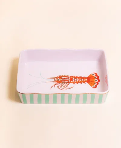 Yvonne Ellen Lobster Large Rectangular Roaster In Multi