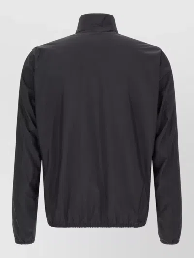 Herno Reversible Bomber Jacket Elasticated Hem Collar In Gray