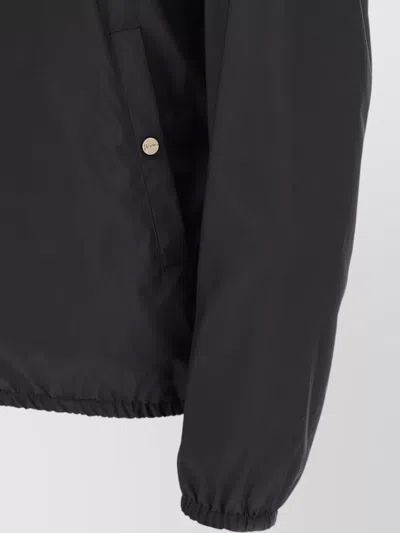 Herno Reversible Bomber Jacket Elasticated Hem Collar In Gray
