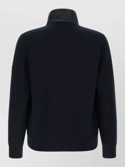 Mackage Blue Solid Wool Jacket In Black