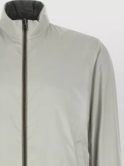Herno Reversible Bomber Jacket Elasticated Hem Collar