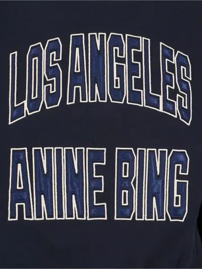 Anine Bing Mini Shrunken Graphic Tee In Black