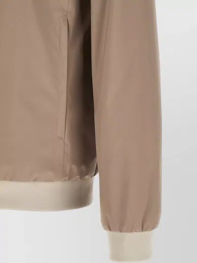 Herno Taupe Polyester Polyamide Bomber Functional In Brown