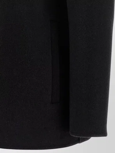 Burberry Check Lining Jacket Collared Long Sleeves In Black