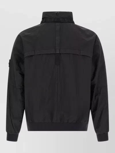 Stone Island Bomber Nylon Metal Watro Puffer Jackets Black In Black