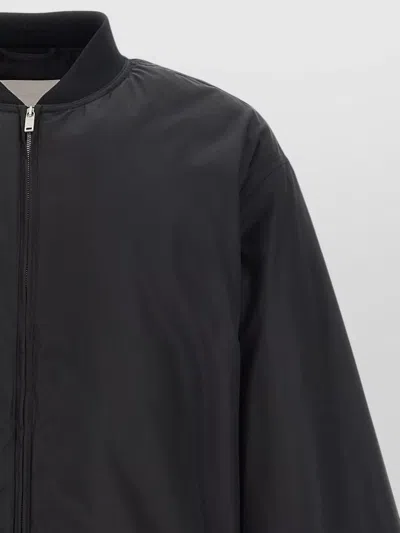 Jil Sander Black Polyester Jacket In Multi