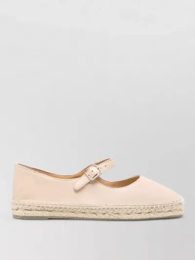 Castañer Pepa Espadrille Ballet Flats Round Toe In Brown