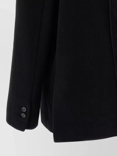Mm6 Maison Margiela Tailored Blazer Featuring Structured Back Panel In Black