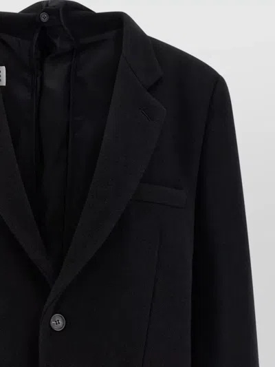 Mm6 Maison Margiela Tailored Blazer Featuring Structured Back Panel In Black