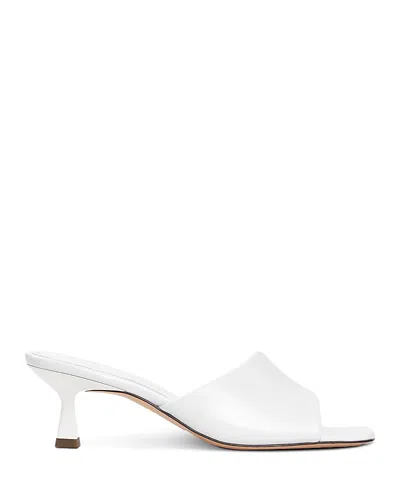 Sandro Paris Metallic Leather Heeled Mules 55