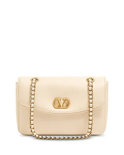 Valentino Garavani  Garavani Djuna Medium Chain Bag In Nappa Leather Woman Butter Uni In Neutral