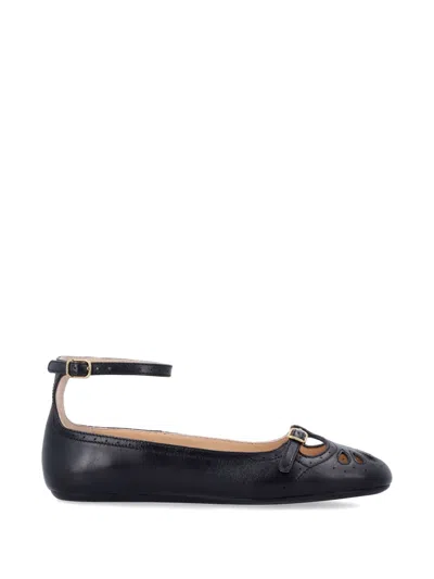 Chloé Chloe Misty Leather Ballerinas For Women In Black