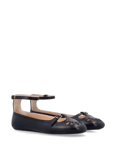 Chloé Chloe Misty Leather Ballerinas For Women In Black