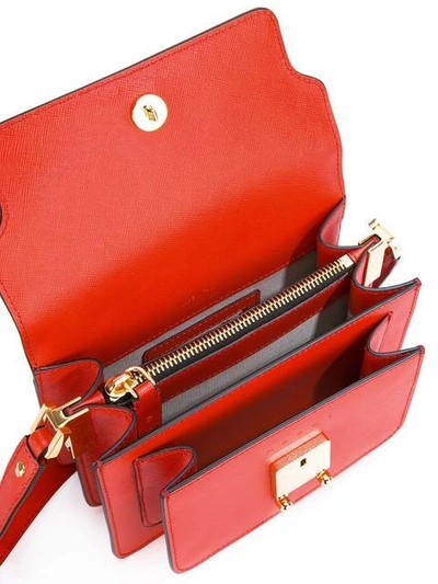 Shop Marni Trunk Small Shoulder Bag - Red